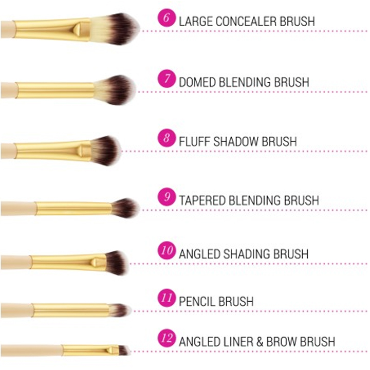Bộ Cọ Trang Điểm 12 Cây BH COSMETICS Studded Couture BHBO14